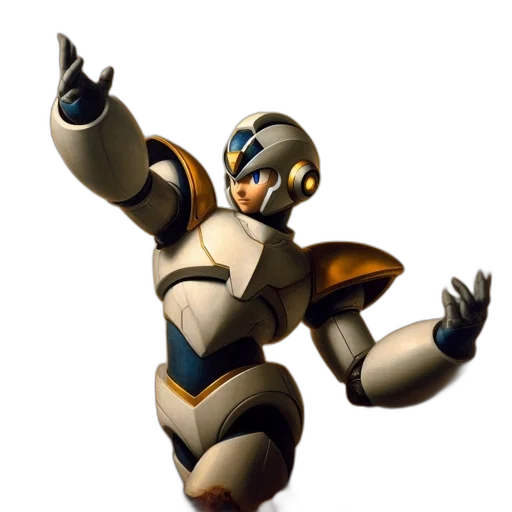 robot, weapon, concept art, 3d render transparent PNG cut-out