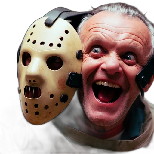 mask, face, concept art, elderly transparent PNG cut-out