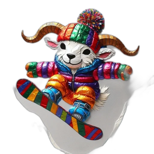 mask, hat, animal, 3d render transparent PNG cut-out