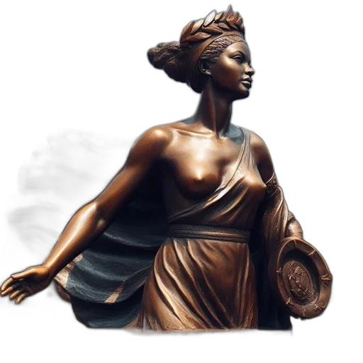 dress, jewelry, crown, staff transparent PNG cut-out