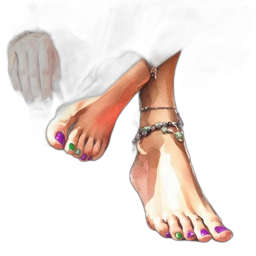 jewelry, shoes, photorealistic, watercolor transparent PNG cut-out