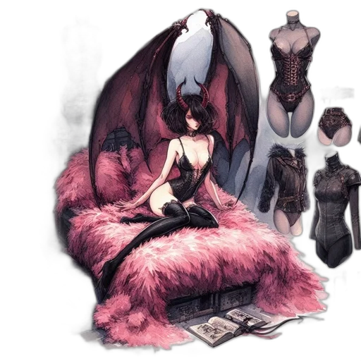 dress, dragon, jewelry, creature transparent PNG cut-out