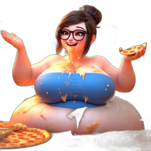 food, dress, concept art, 3d render transparent PNG cut-out