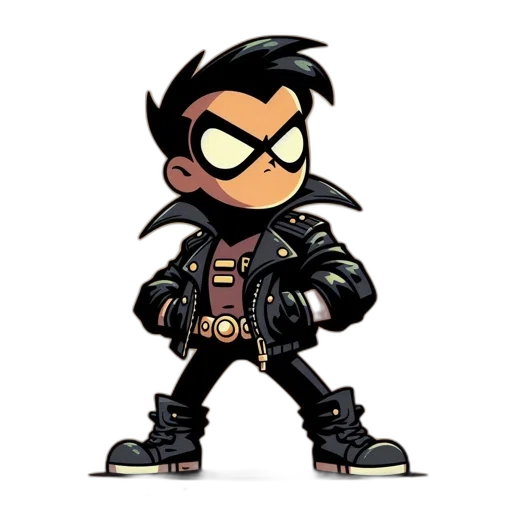 jacket, cartoon, comic book art, concept art transparent PNG cut-out