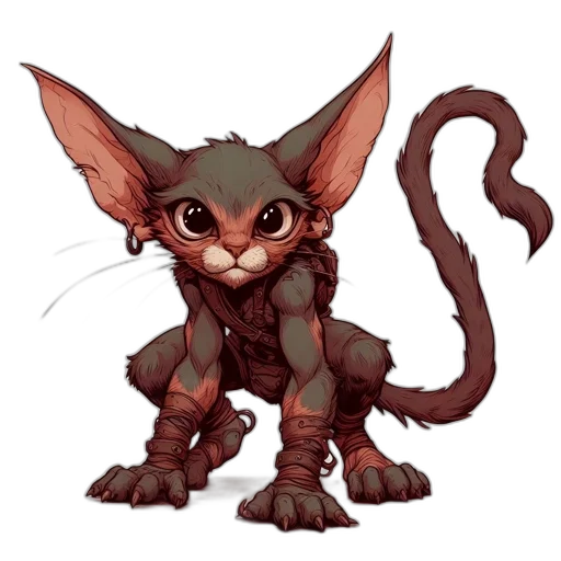 creature, animal, staff, concept art transparent PNG cut-out