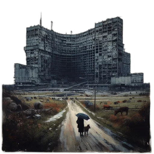 building, jacket, concept art, photorealistic transparent PNG cut-out