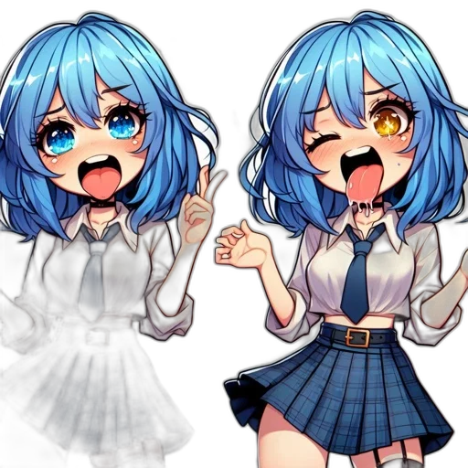 creature, anime, pixel art, cartoon transparent PNG cut-out