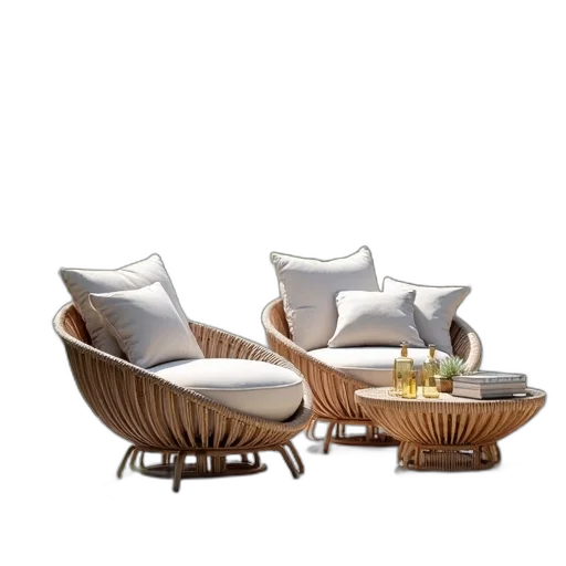 furniture, 3d render, photorealistic, earth tones transparent PNG cut-out