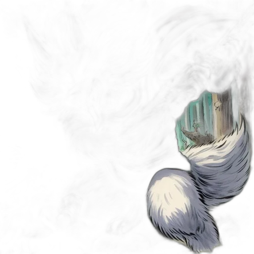 dragon, mask, creature, hair transparent PNG cut-out