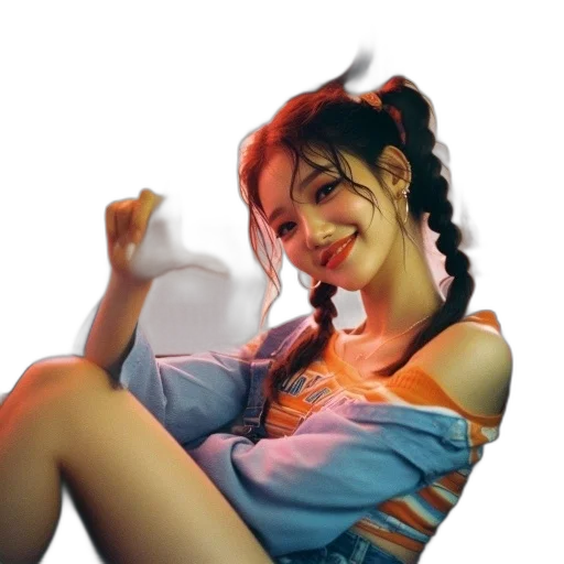 dress, umbrella, photorealistic, oil painting transparent PNG cut-out