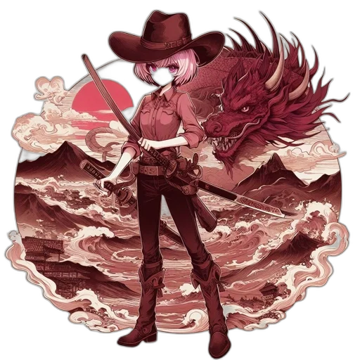 dragon, staff, weapon, animal transparent PNG cut-out
