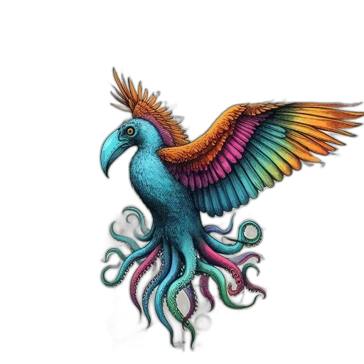 dragon, creature, animal, staff transparent PNG cut-out