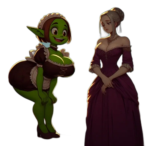 staff, dress, concept art, fantasy art transparent PNG cut-out