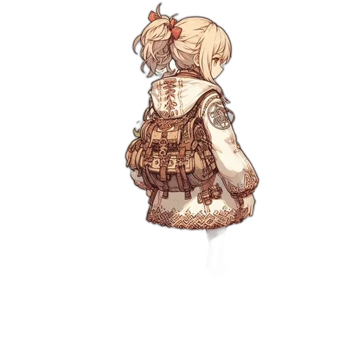 dress, staff, jacket, weapon transparent PNG cut-out