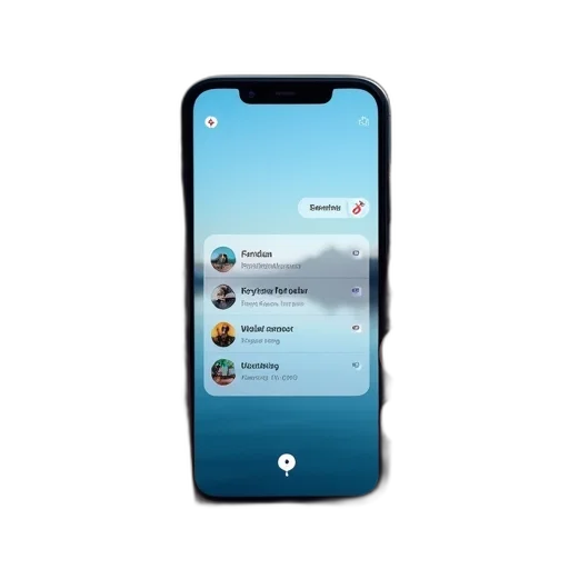 phone, showing, notification, screen transparent PNG cut-out