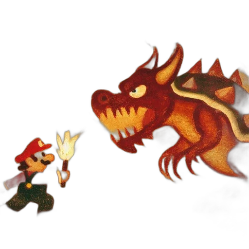 dragon, creature, animal, pixel art transparent PNG cut-out