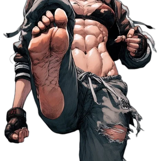 comic book art, concept art, fantasy art, athletic transparent PNG cut-out