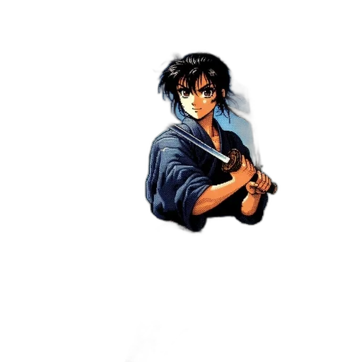 weapon, jacket, staff, sword transparent PNG cut-out