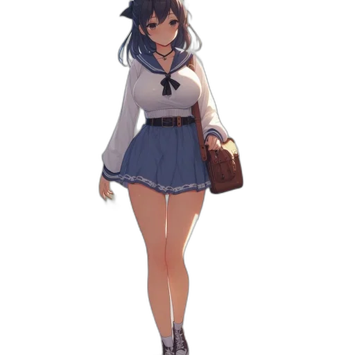 dress, staff, hat, jacket transparent PNG cut-out