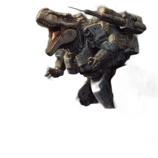 robot, dragon, creature, weapon transparent PNG cut-out
