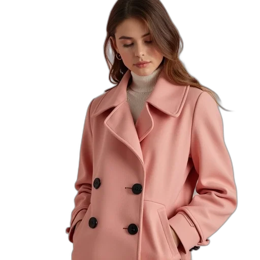 jacket, dress, pastel, red transparent PNG cut-out