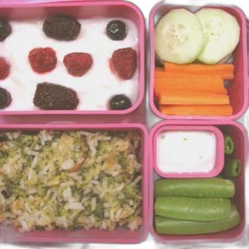 food, colorful, pink, bento transparent PNG cut-out