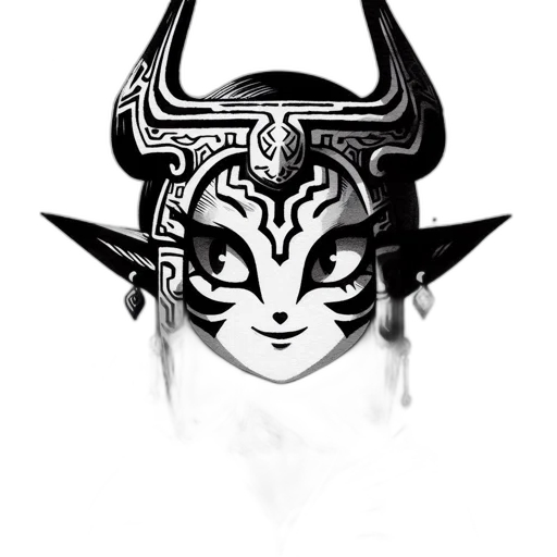 mask, crown, face, dragon transparent PNG cut-out