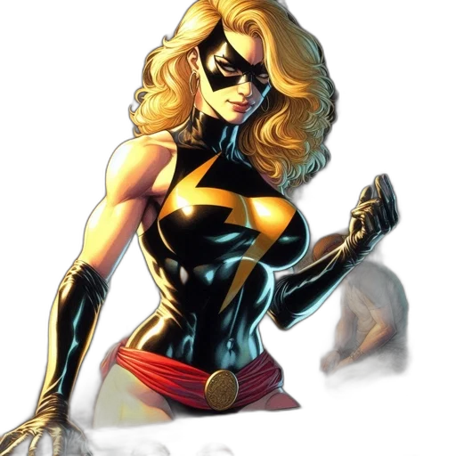 comic book art, concept art, cartoon, blonde-haired transparent PNG cut-out