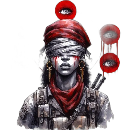 weapon, hat, face, concept art transparent PNG cut-out
