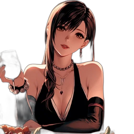 jewelry, dress, face, anime transparent PNG cut-out