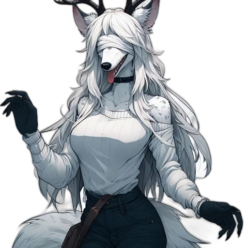 staff, mask, animal, creature transparent PNG cut-out