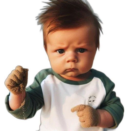 staff, face, photorealistic, 3d render transparent PNG cut-out