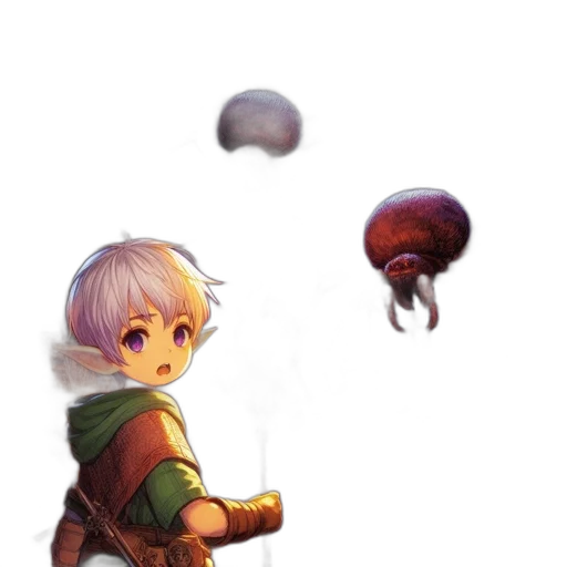 creature, weapon, dragon, staff transparent PNG cut-out