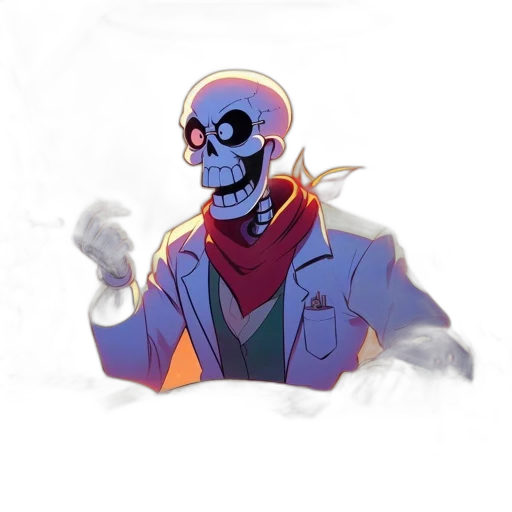jacket, staff, mask, robot transparent PNG cut-out