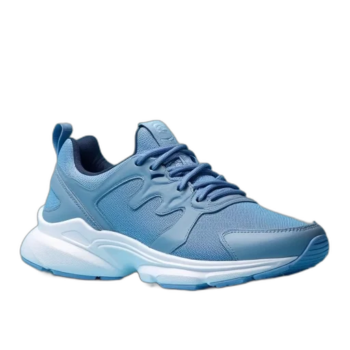shoes, 3d render, blue, reebo transparent PNG cut-out