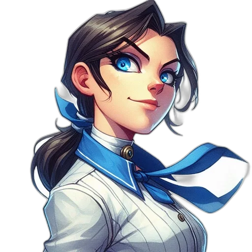 staff, face, anime, fantasy art transparent PNG cut-out