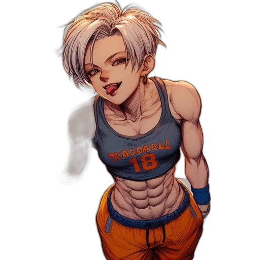 comic book art, cyberpunk, concept art, cartoon transparent PNG cut-out