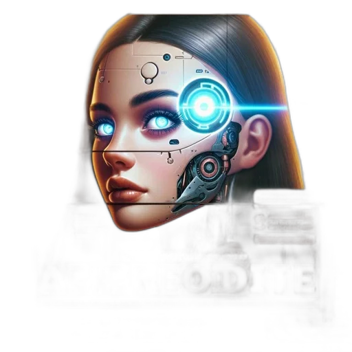 robot, face, mask, cyberpunk transparent PNG cut-out
