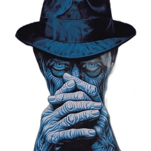 hat, face, mask, comic book art transparent PNG cut-out