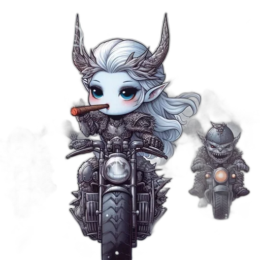 fantasy art, concept art, comic book art, cartoon transparent PNG cut-out