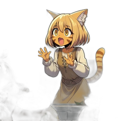 staff, animal, creature, anime transparent PNG cut-out