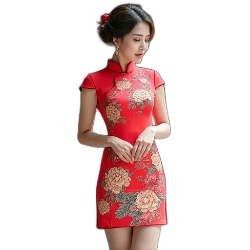 dress, photorealistic, oil painting, 3d render transparent PNG cut-out