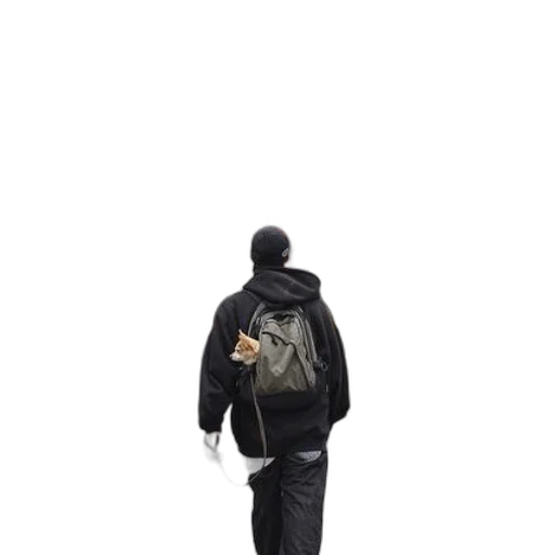 jacket, staff, hat, umbrella transparent PNG cut-out