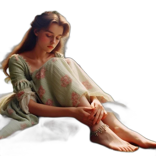 dress, oil painting, photorealistic, watercolor transparent PNG cut-out