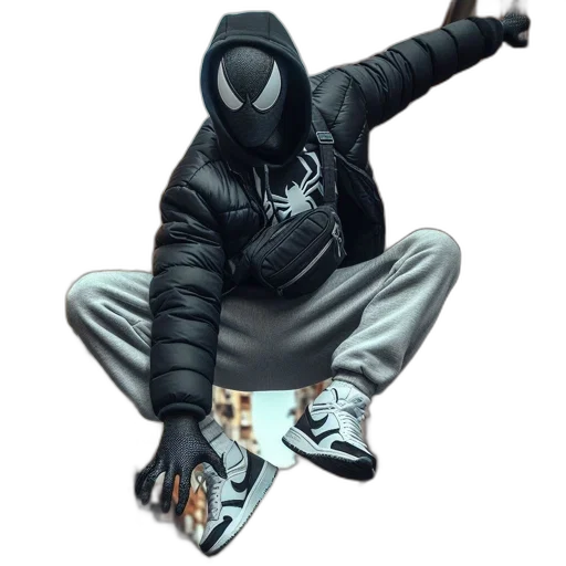 jacket, mask, weapon, concept art transparent PNG cut-out