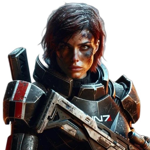 face, weapon, robot, staff transparent PNG cut-out