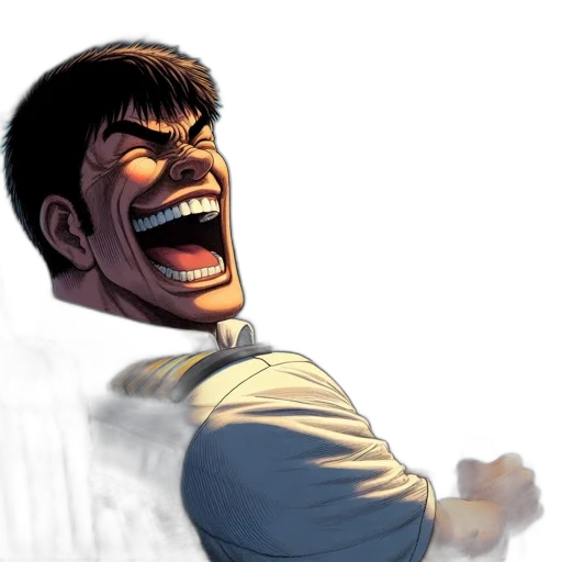 face, comic book art, concept art, anime transparent PNG cut-out