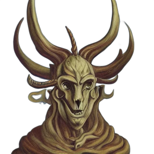 mask, face, creature, staff transparent PNG cut-out