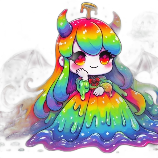 creature, pixel art, concept art, watercolor transparent PNG cut-out