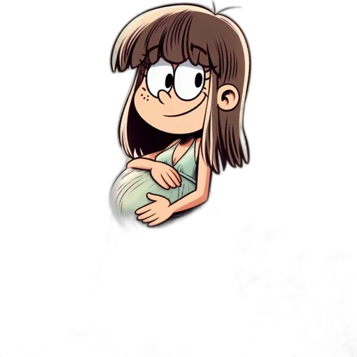 creature, dress, hair, face transparent PNG cut-out
